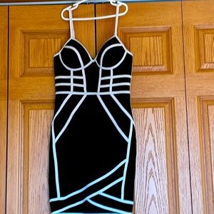 Black and white dress
